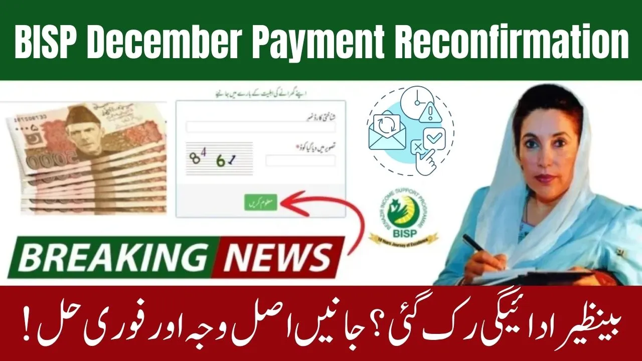 BISP December Payment Reconfirmation