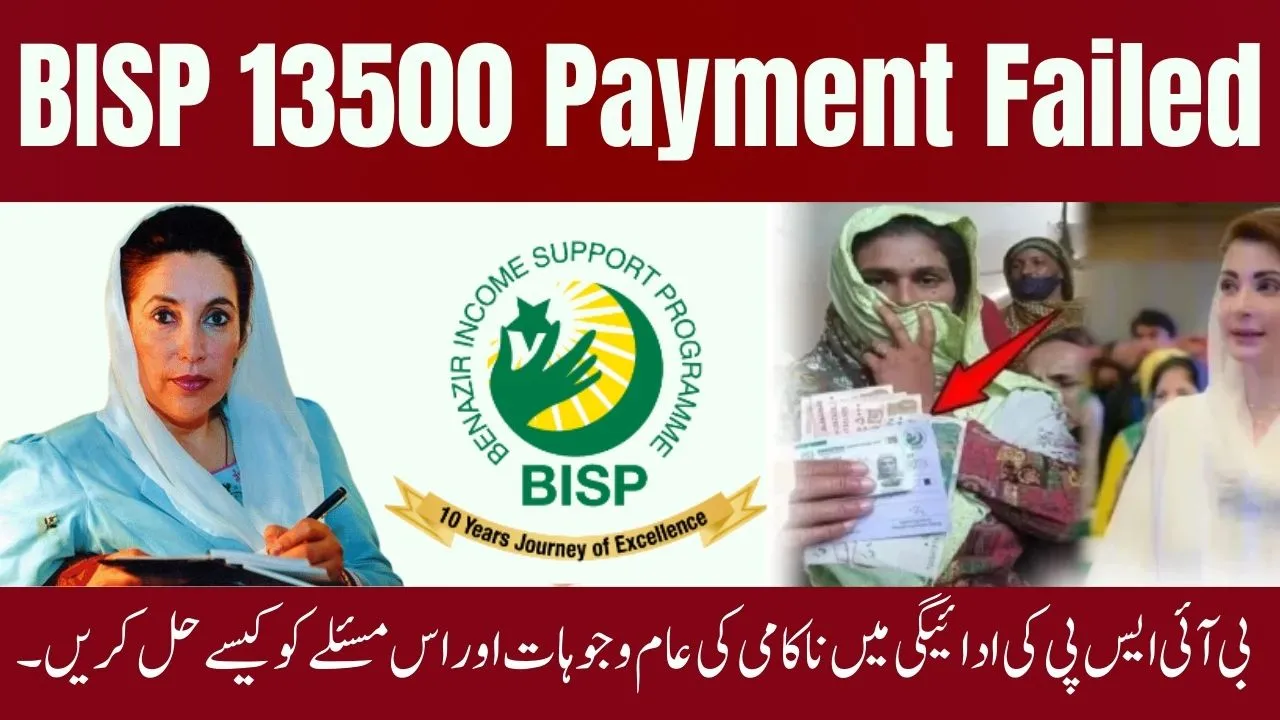 BISP 13500 Payment Failed